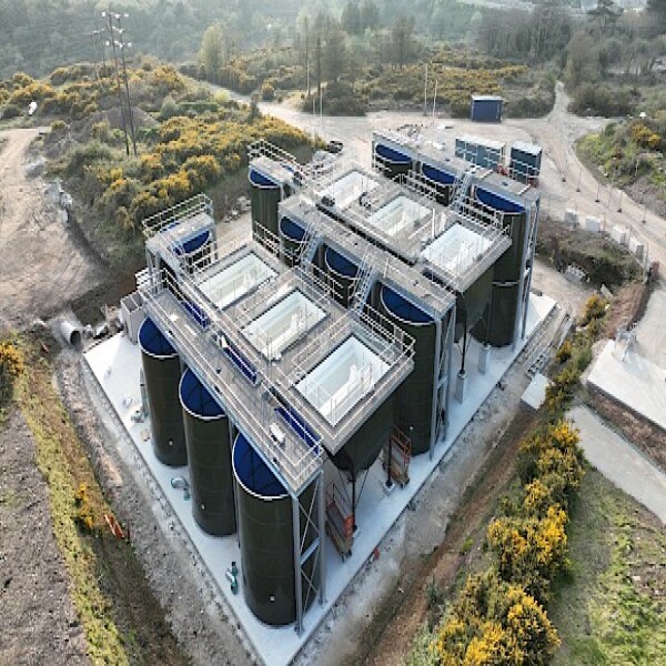 New construction mine water treatment plant